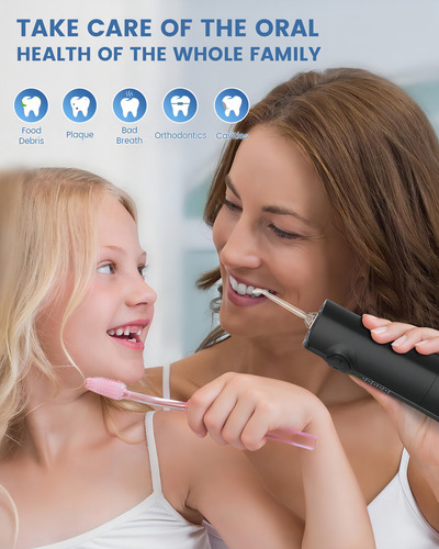 Auiei Flosser De Agua Para Dientes De Pico: 9 Puntas De Cho. Color Blanco