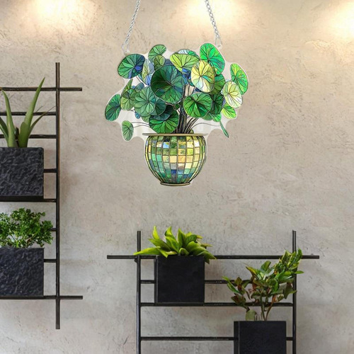 Plantas En Macetas Señal Colgante 2d Decoración De Bonsai