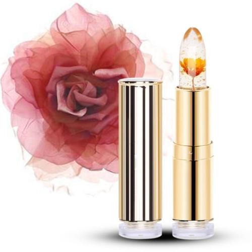 Flower Lipstick Color Jelly Transparente Magia Cambio De Tem