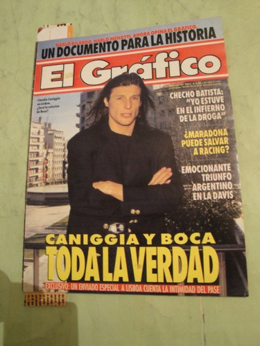 El Grafico 3931 Caniggia Marcico Boca Estudiantes Independie