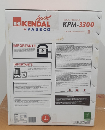Imagen 2 de 3 de Estufa Kendal Home A Kerosene Kpm-3300