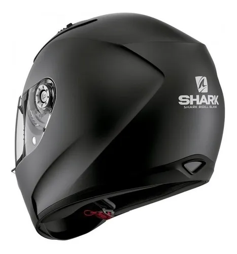 Casco para moto integral Shark Ridill black mat blank mat talla XL