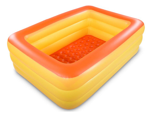 Piscina Inflable Familiar Con Suelo Suave 208 X 142 X 64 Cm