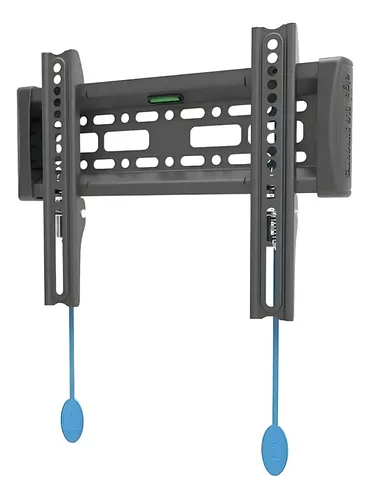 Suporte Fixo de Parede TV 15 a 55 Polegadas 30kg ELG Slim VESA 75x75 a 200x200 Distância 2,9cm Nível Bolha Aço Carbono Preto E200