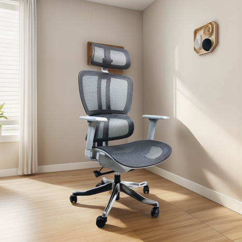 I Seating Silla Escritorio Ejecutiva Malla Montenegro G Color Gris