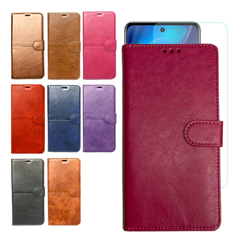 Funda Para Samsung Galaxy A04e  Agenda Protector + Vidrio