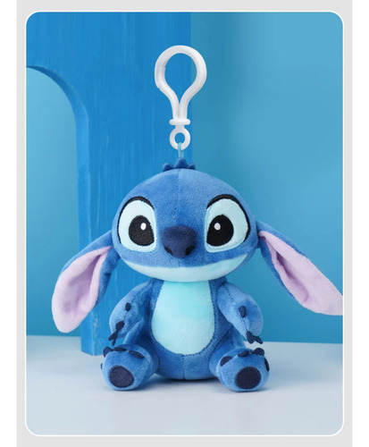 Pelúcia Chaveiro Lilo Stitch Azul Fofo Grande Keychain Cor Sortido