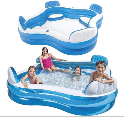 Piscina Inflable Grande Jacuzzi Marca Intex Familia Hogar 