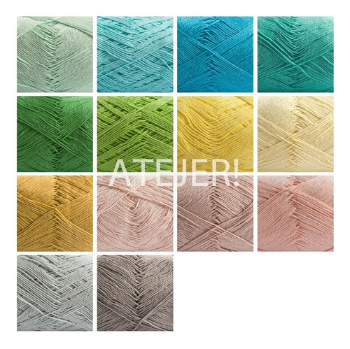 Imagen 4 de 4 de Hilo Algodón Fino 8/3 Ovillo X 100gs Tejido Crochet