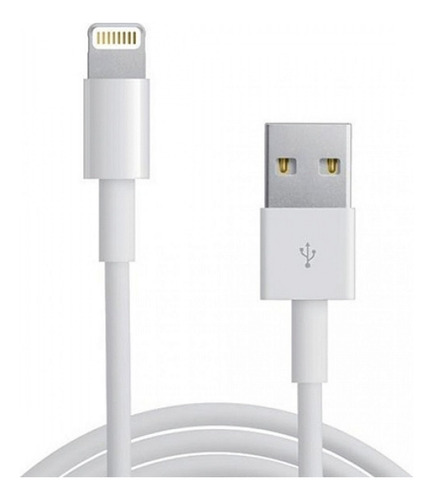 Cabo Carregador Para iPhone Lightning Reforçado 1 Metro Cor Branco