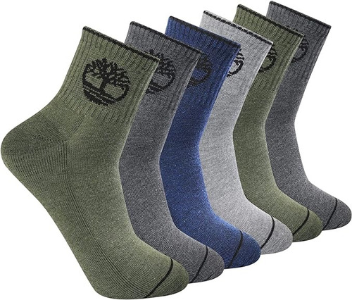 Timberland ® 6 Pares De Calcetas Para Hombre Soporte Tobillo