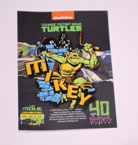 Pin Coleccionable Tmnt La Mole Tortugas Ninja Tortugas Ninja Tmnt (Usado)