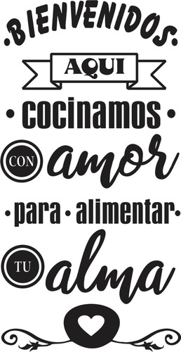 Frases Decorativas Para El Hogar, Oficina, Negocio 120x60cm