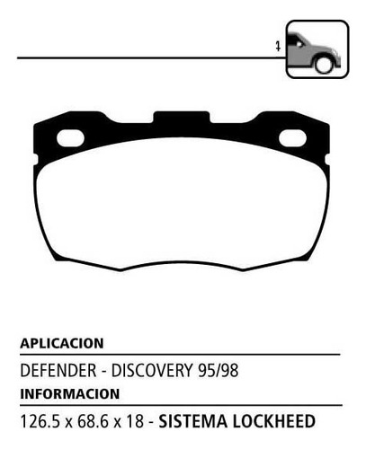 Pastillas De Freno Litton Land P/ Rover Defender Sw 90-94