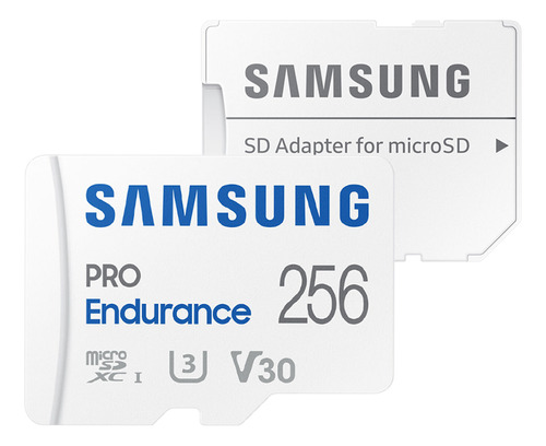 Cartão Memória Microsd Samsung 256gb Pro Endurance E Adp