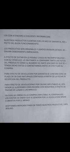Moldura Tapa Ext Izq. Chev. Aveo Aut. 1.6 L 2008-2011 Usado. (Usado)