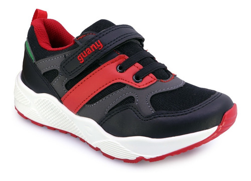 Tenis Niño 15-21 Deportivo Negro/rojo Guany 8075-7 Gnv®