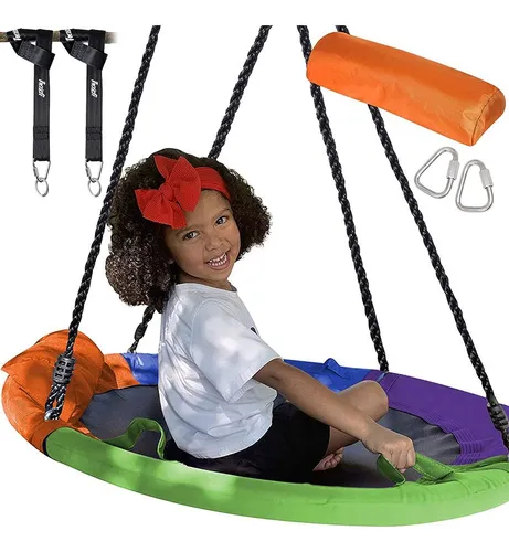 Columpio para niños pequeños para exteriores y columpio de árbol para  niños, 2 juegos, columpio para bebé al aire libre con 4 correas para colgar  y 4