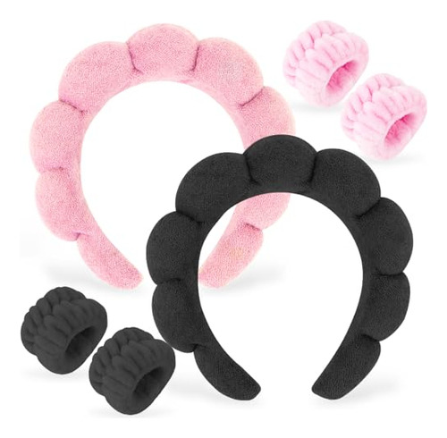 Ahoney 2 Set De Headbands Spa Para Lavar Cara Y 9v6ri