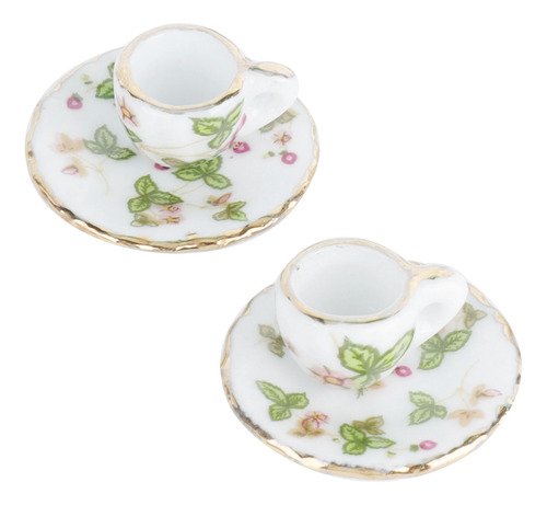 Juego De Tazas De Té Doll House, 15 Unidades, 1/12 Piezas, C