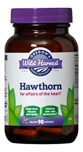 Oregón Wild Harvest Hawthorn Suplemento De Hierbas Orgánicas
