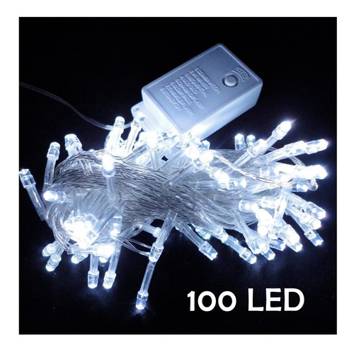 Serie Navideña Luz 100 Led Decoración Luces De Navidad 8m