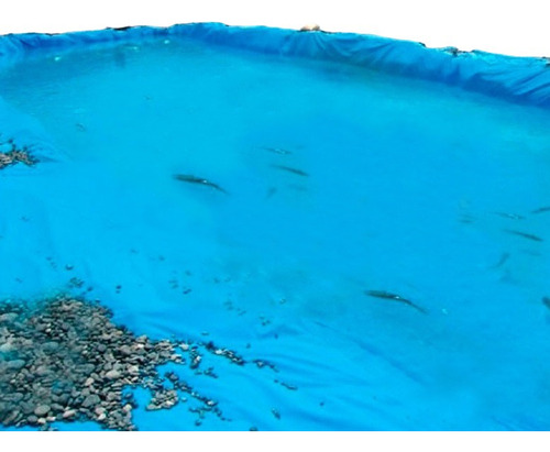 Lona Plástica Azul 9 X 4 Lago Tanque Peixes Cisterna 300micr
