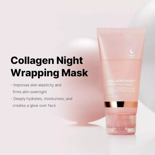 Máscara De Colágeno Para Envolver La Noche, Máscara Exfolian