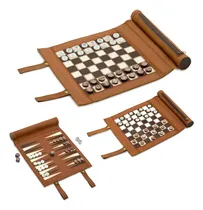 Comprar Juego De Mesa Plegable Con Backgammon Y Ajedrez, 33cm X 25cm
