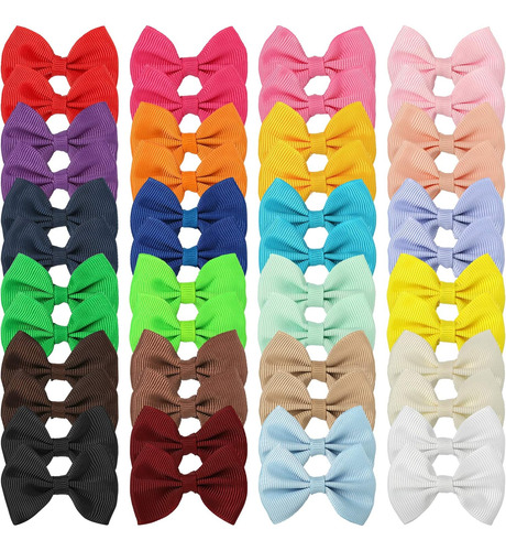 Xima 48pcs(24pairs) Lazos De Pelo De Perro Clips, ...