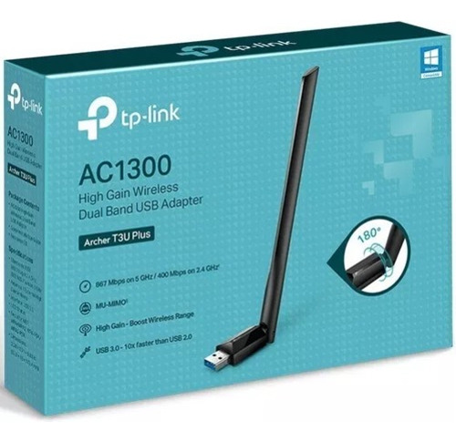 Adaptador Red Inalambrica Usb Tp-link Archer T3u Plus Dual