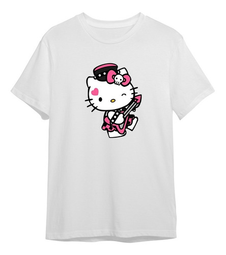 Camisa Camiseta Hello Kitty Roqueira Ref837