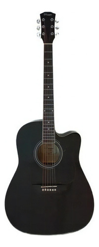 Guitarra Acústic Custom Corte Bk Parquer  Cuota Color Negro