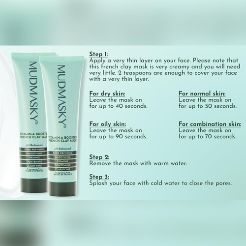 Mudmasky Vitamin-a Booster - Mascarilla De Arcilla Francesa