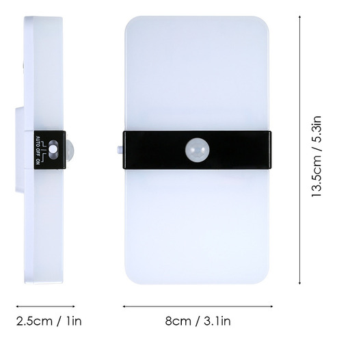 Generic Luz Noturna Com Sensor De Movimento Led Com Bateria