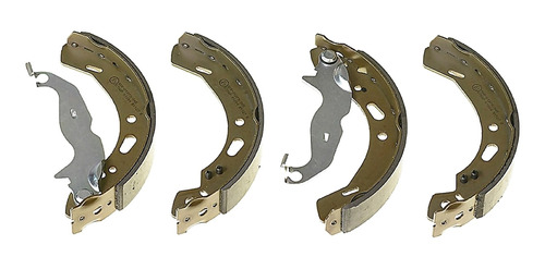 Set-4 Balatas Tambor Traseras Ford Figo L4 1.5l 16-18 Brembo