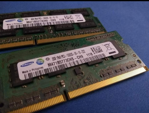 Memoria Samsung M471b5273ch0-ch9 4 Gb X 2 Ddr3 1333 Mhz 8gb (Usado)
