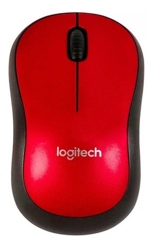 Mouse Inalambrico Logitech M185 Color Rojo 910-003635