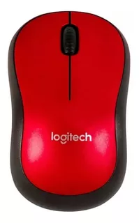 Mouse inalámbrico Logitech Inalámbrico M185 M185 rojo