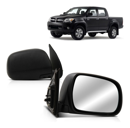 Espelho Retrovisor Hilux 05 2006 2007 2008 2009 2010 Manual