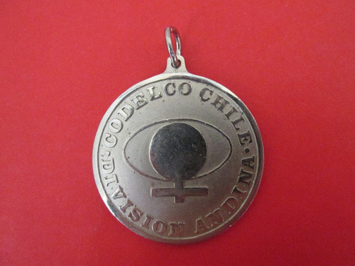 Antigua Medalla Codelco Division Andina Año 1973 Escasa