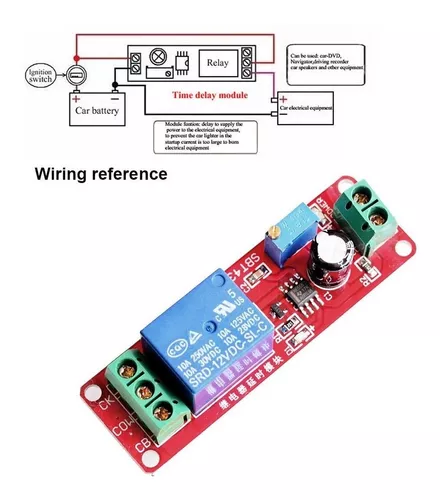 TEMPORIZADOR AJUSTABLE 0 A 10 SEGUNDOS DC 12V CHIP NE555