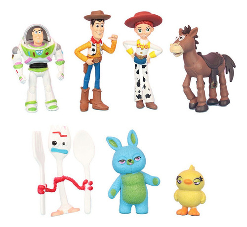 Toy Story Fokry Buzz Lightyear, Figura De Woody Jessie, 7 Cm