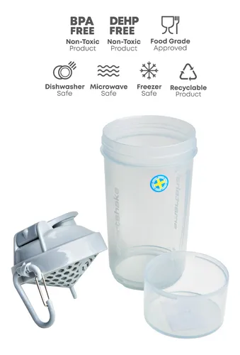 Smartshake O2go One - Paquete De 4 Botellas Mezcladoras De P
