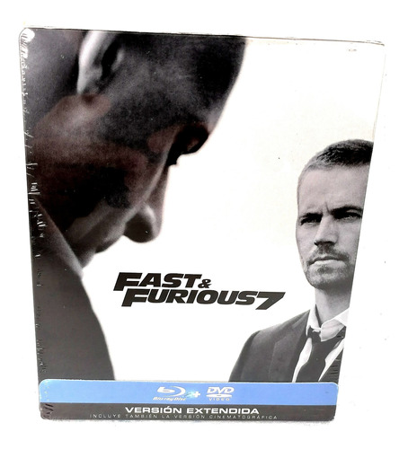 Rapidos Y Furiosos 7 Stelbook(vercion Extendida)blu-ray+dvd 