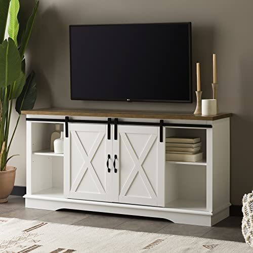 We Furniture Az58sbdsw Mueble Para Tv, 58  , Blanco - R