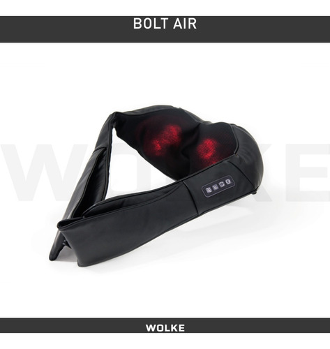 Masajeador Cervical 8 Rodillos Wolke + Calor + Bolso + Gtia