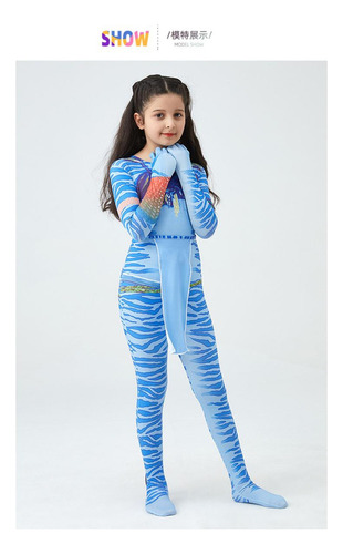 Disfraz De Cosplay For Niños Avatar Cos, Traje Ajustado
