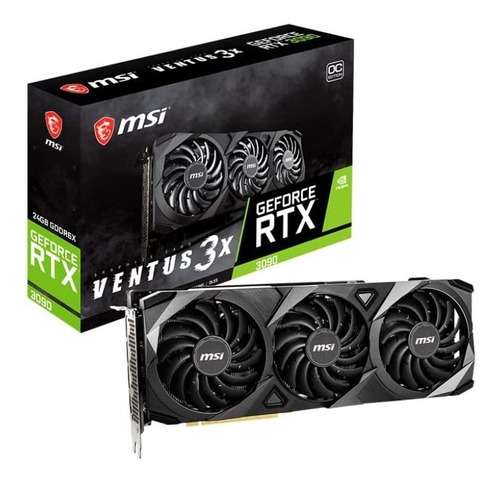 Placa De Video Msi Ventus Rtx3090 24gb Ddr6x Hdmi/dp