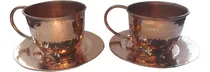 Comprar Tazas De Cobre 4 Tazas 500ml Con Base De 17cm